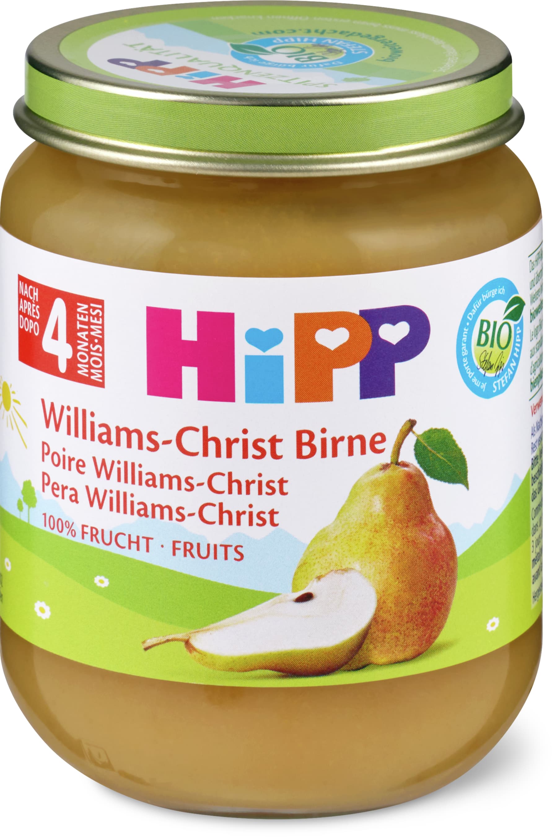 Hipp Purée de poires Williams pour bébé 125g